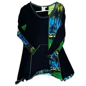 Y2K Flowy Multicolor Blouse